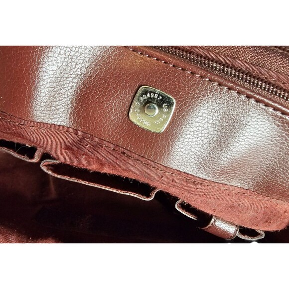 Vintage Liz Claiborne Purse Brown Lined Section Dividers  Shoulder Bag - Picture 4 of 9